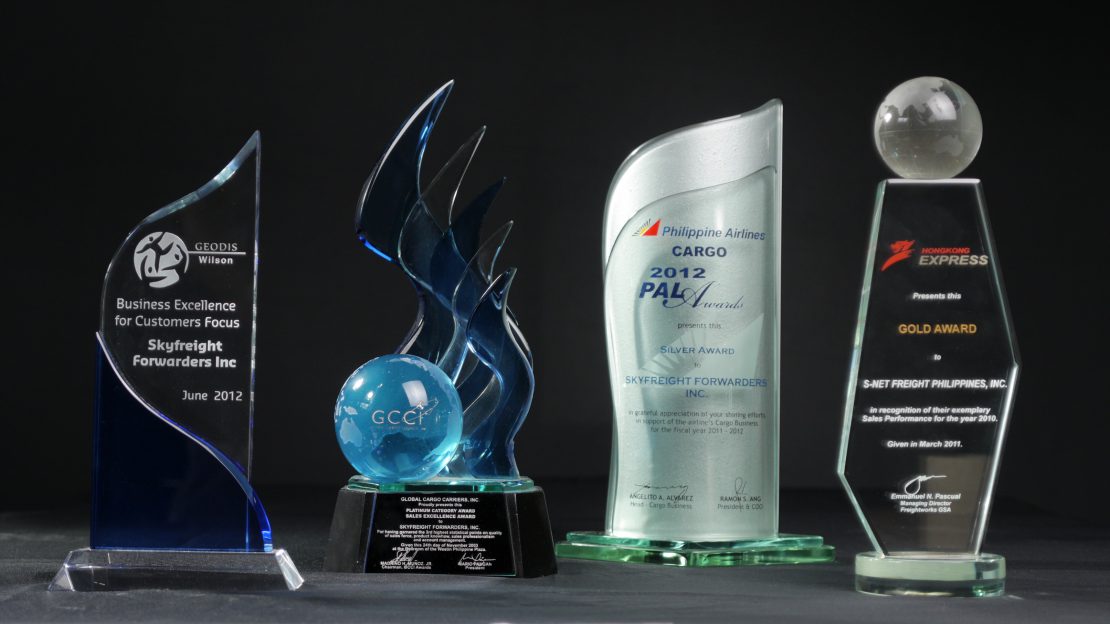 Sky Freight awards display 3